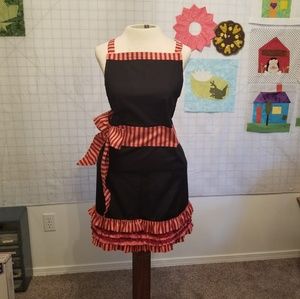 Black and Red custom apron